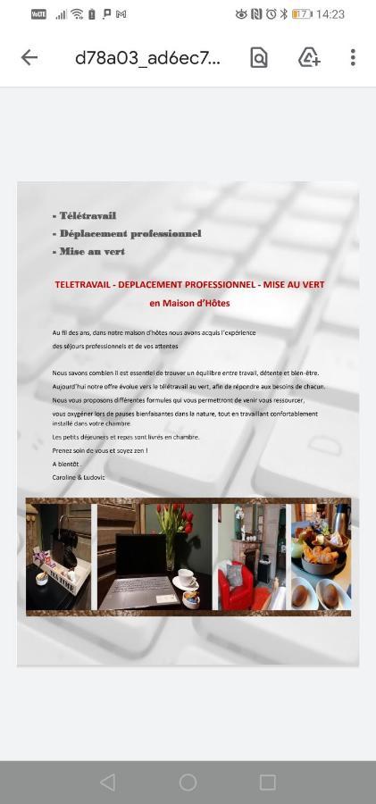 Maison D'Hote Les Notes Endormies Suite Le Refuge 월코트 외부 사진